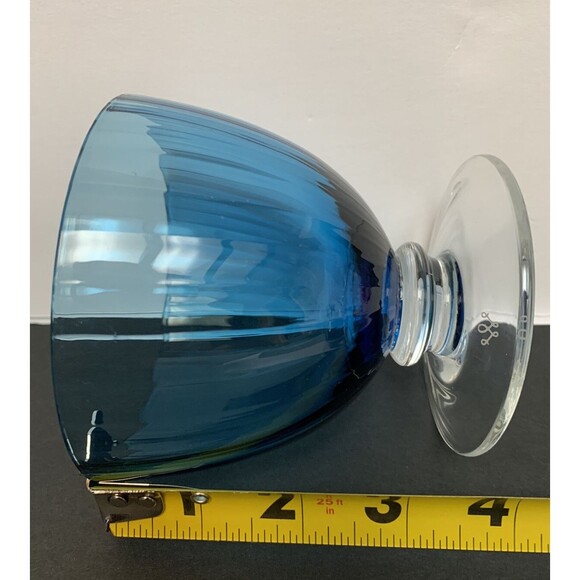 Vintage Artland Aldrich Dessert Cups Sky Blue 10-Ounce Set Of 6 - Picture 7 of 7